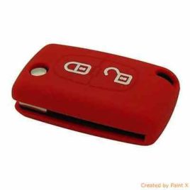 COQUE HOUSSE SILICONE CLE PEUGEOT PARTNER B9 ROUGE